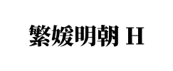 繁媛明朝 H