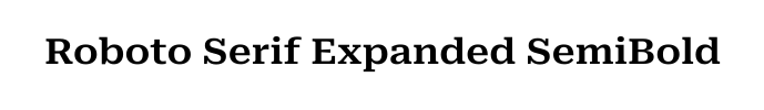 Roboto Serif Expanded SemiBold