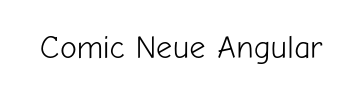 Comic Neue Angular