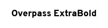 Overpass ExtraBold