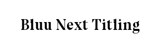 Bluu Next Titling