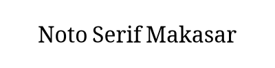 Noto Serif Makasar